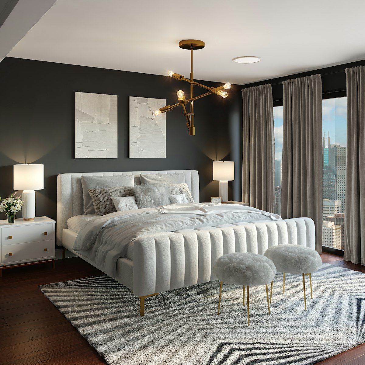 One-bedroom suite style bedroom